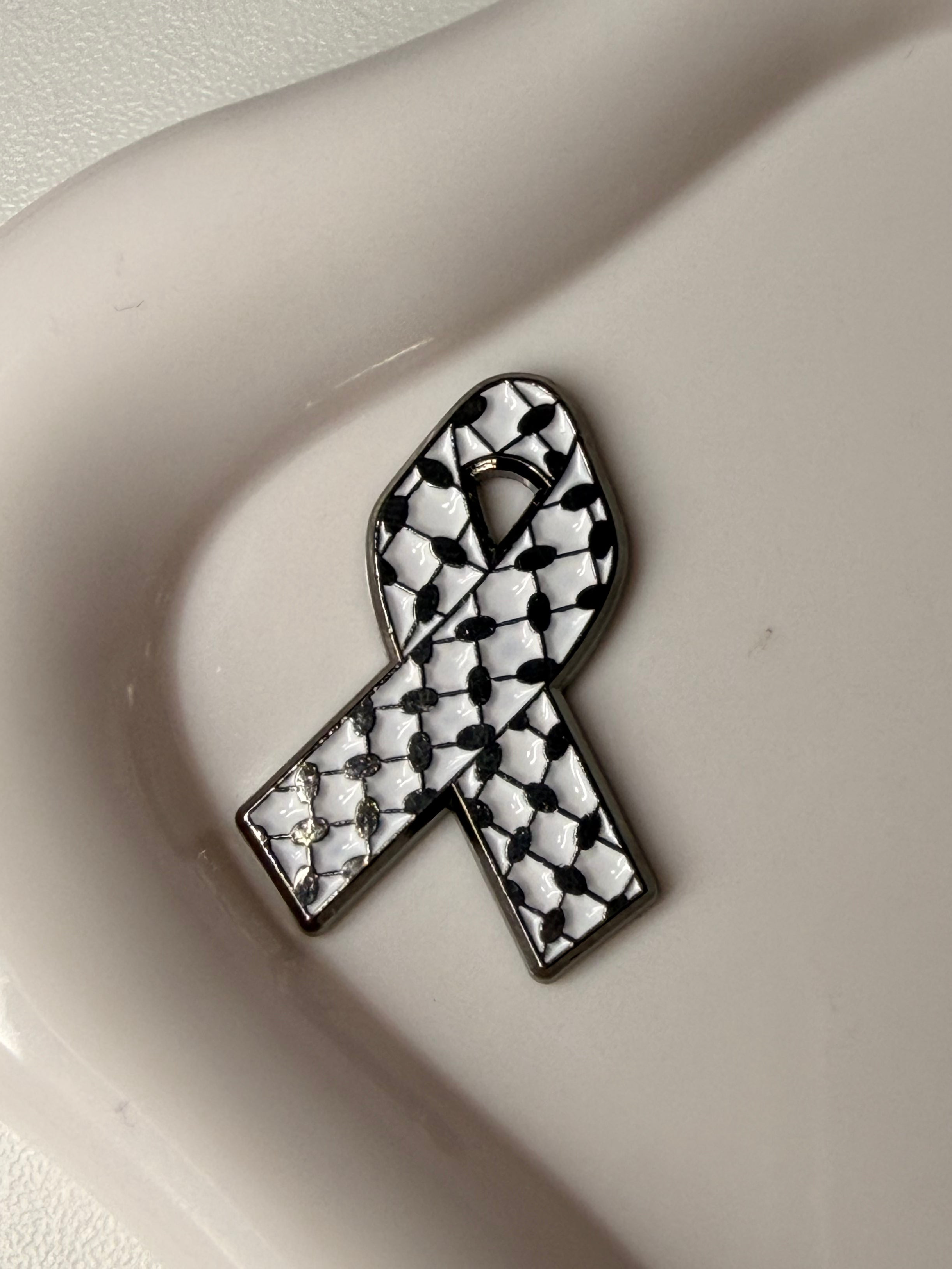 Keffiyeh- Palestine Map Metal Sticker