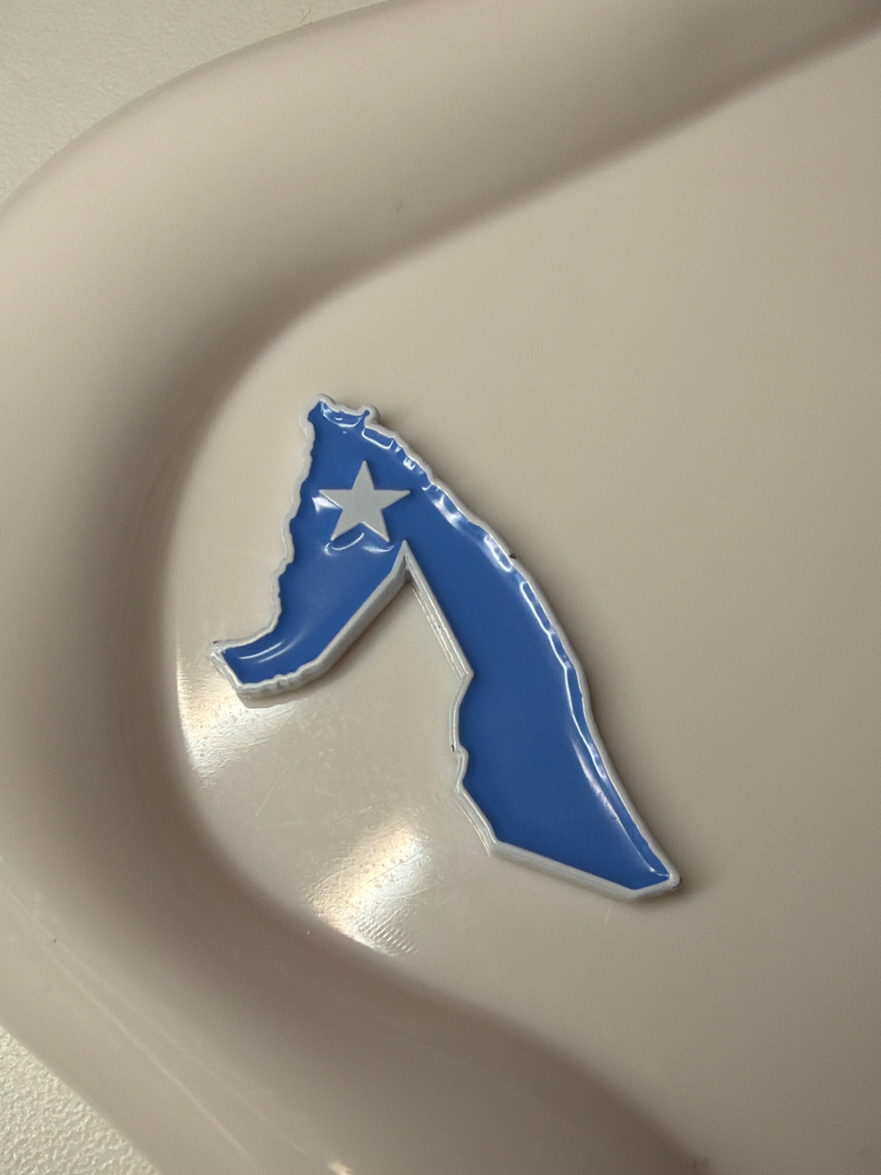 Somalia map metal sticker
