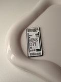 Homs Flight Ticket Metal Sticker