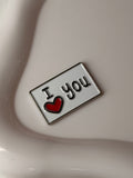 "I ❤️ you" Metal Sticker