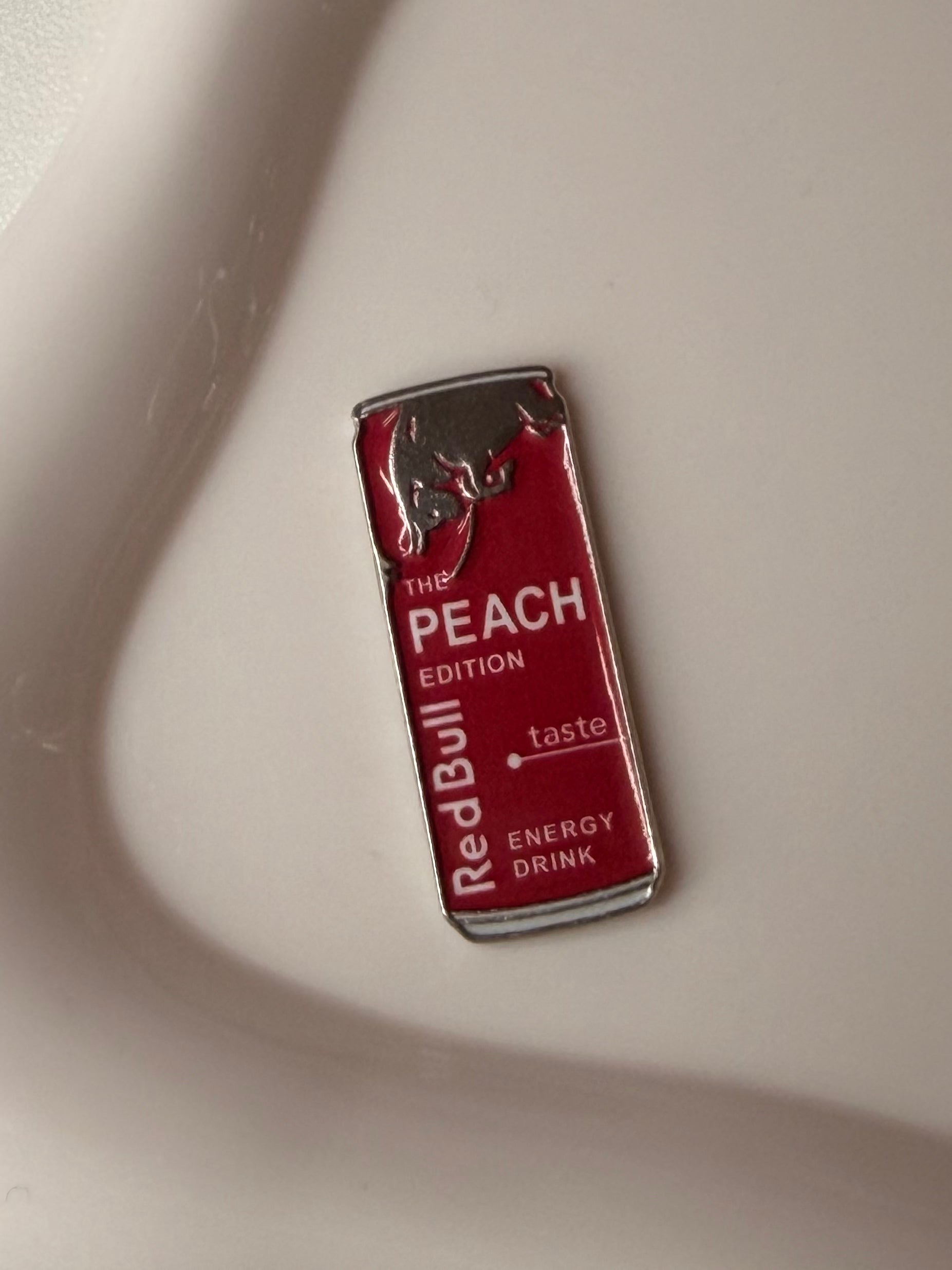 Red Bull Peach Edition Metal Sticker (Red)