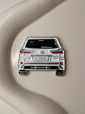 White Lexus LX570 SUV Metal Sticker