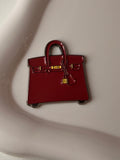 Red birkin Metal Sticker