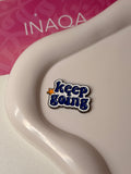 “Keep going” Metal Sticker