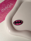 Pink Batgirl Metal Sticker