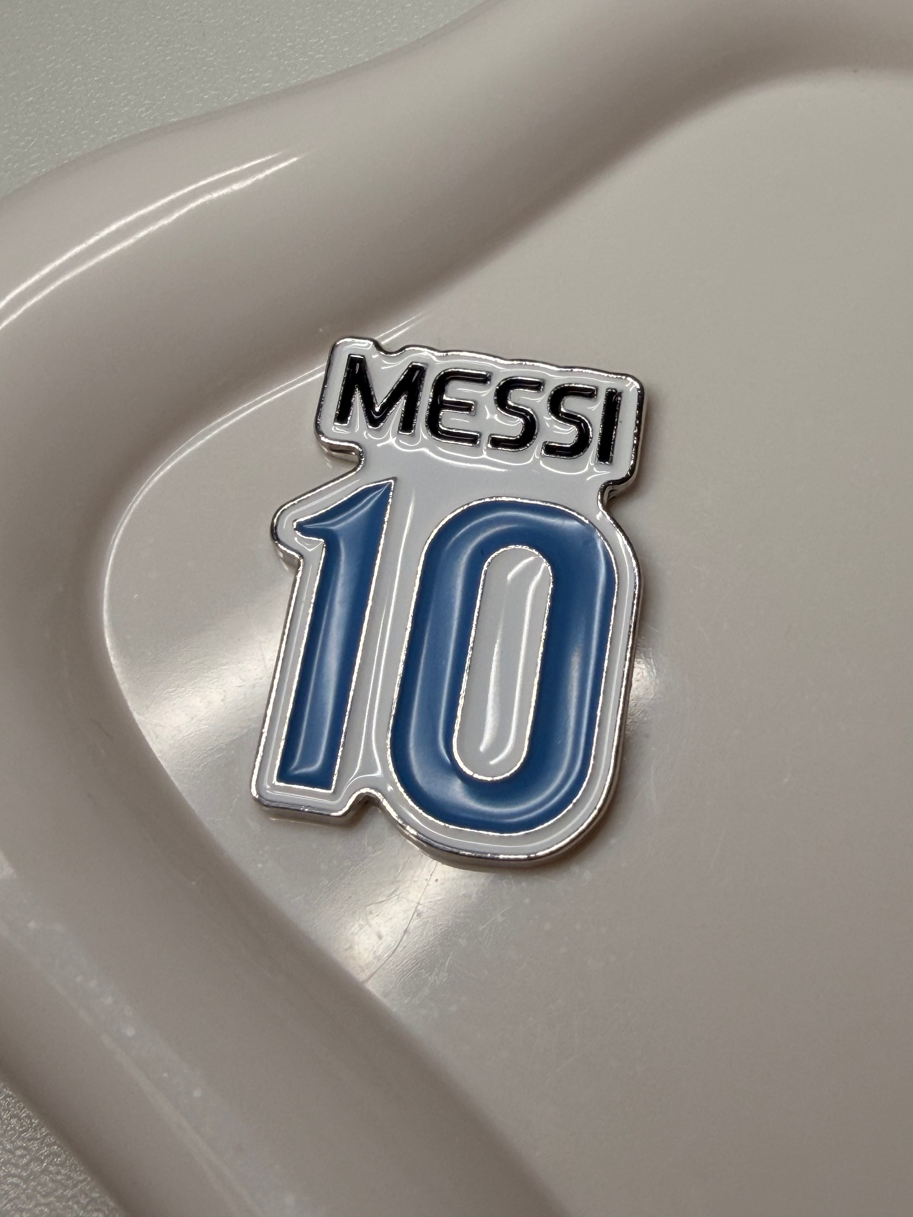 “Messi 10” Metal Sticker