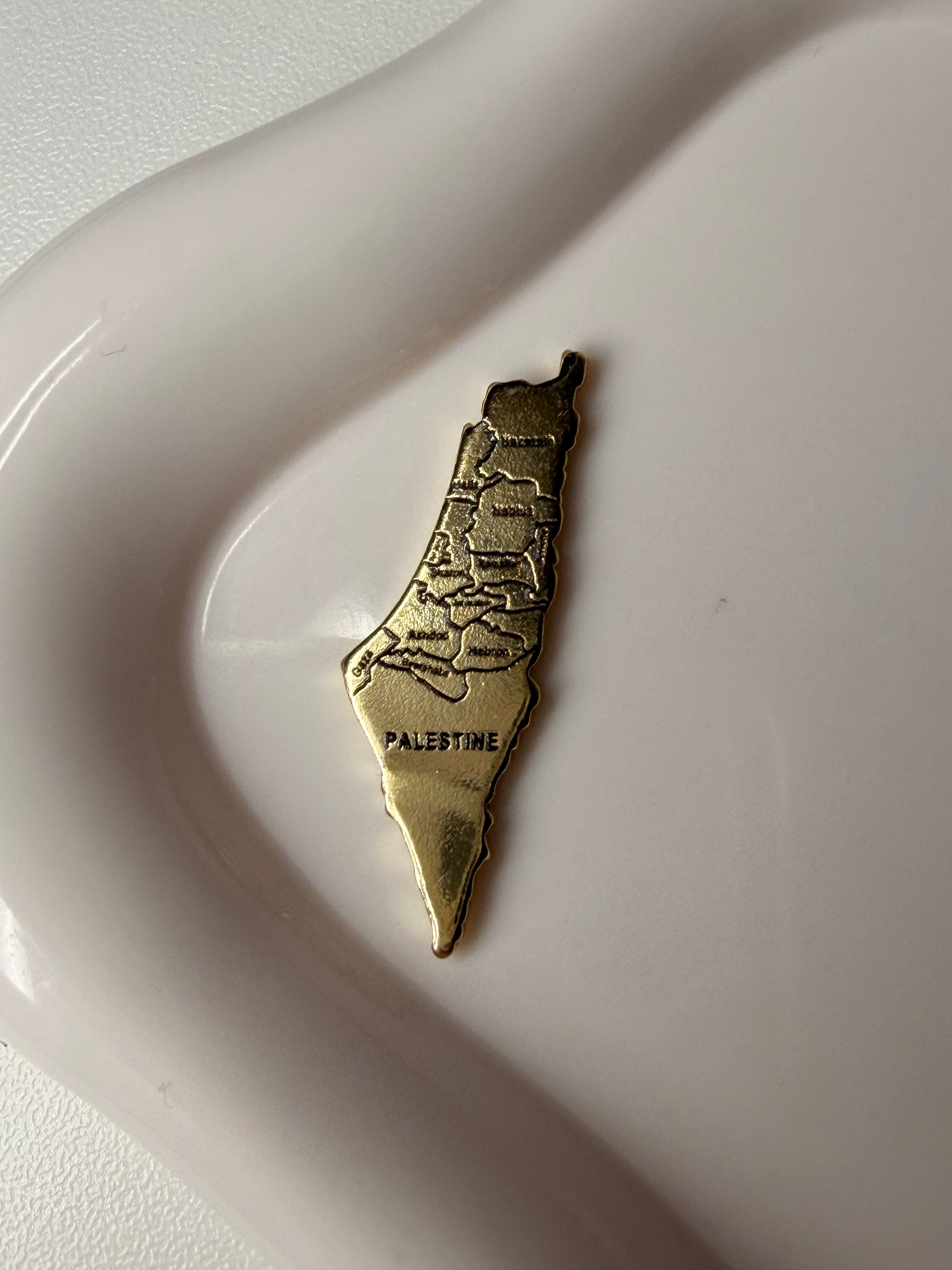 Palestine map Metal Sticker