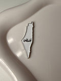 Palestine Map Metal Sticker
