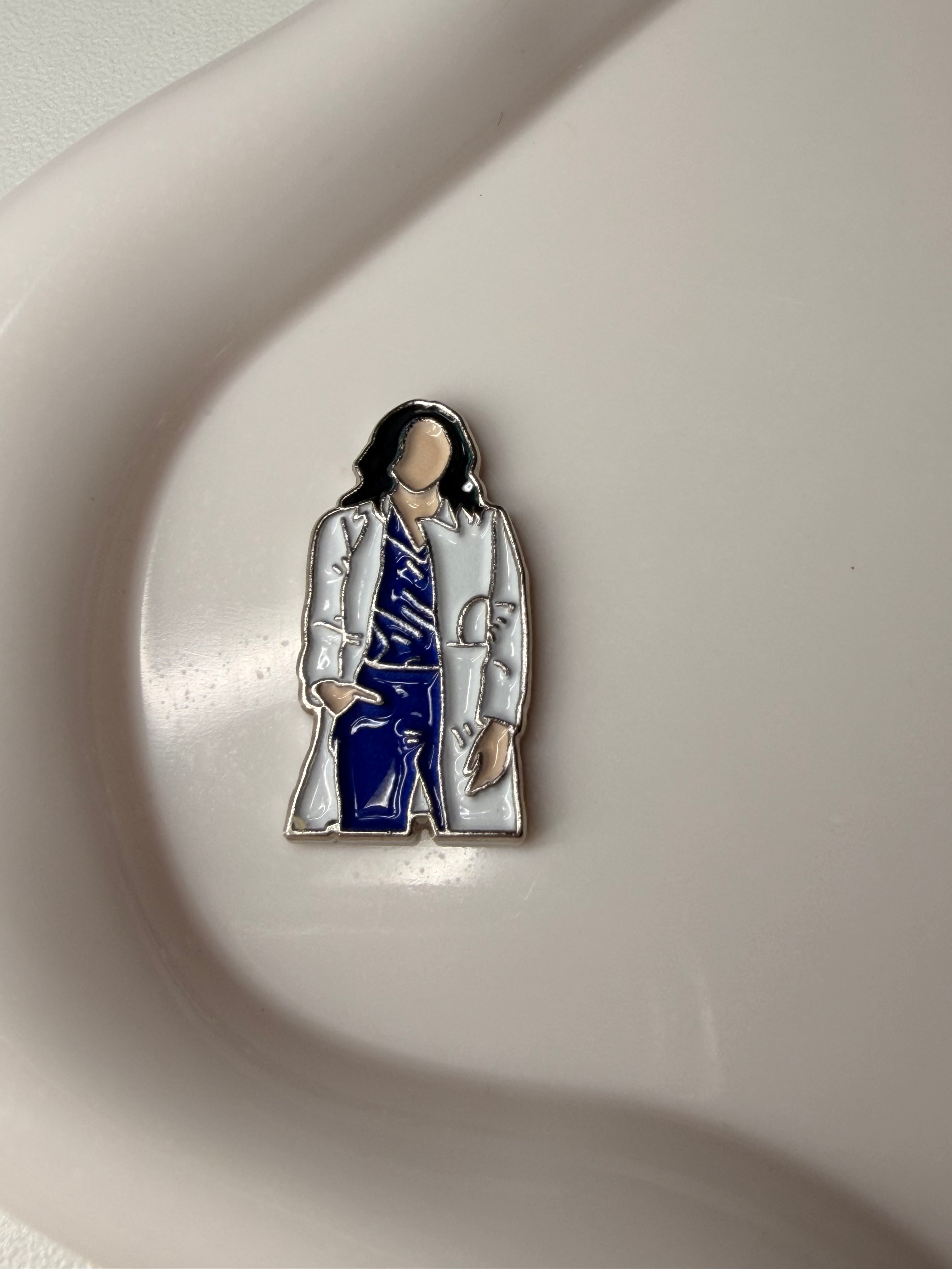 Female doctor Metal Sticker