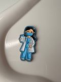 Female doctor Metal Sticker