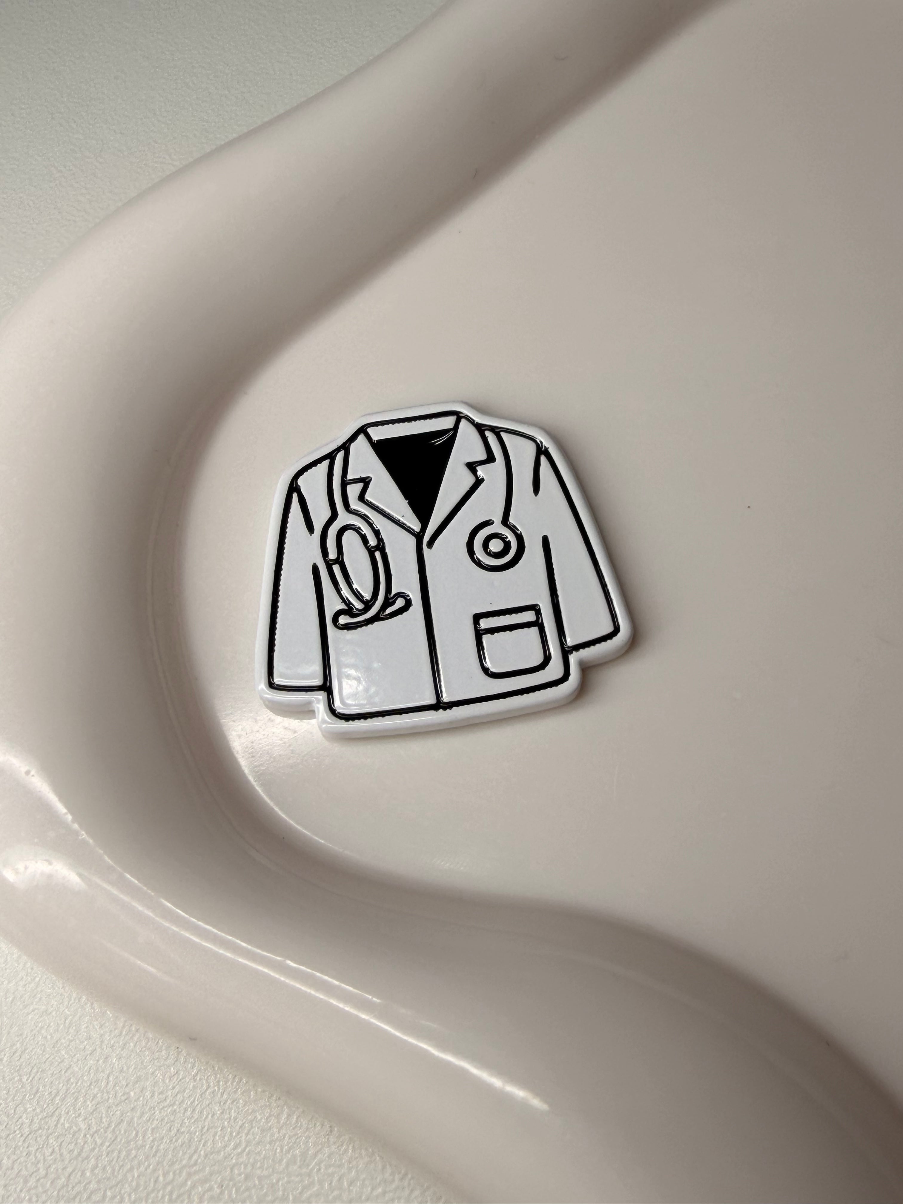 Lab coat Metal Sticker