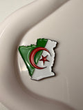 Algeria map metal sticker