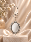 Personalised Oval Keychain with Charm Hook