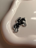 Horse rider metal sticker ￼