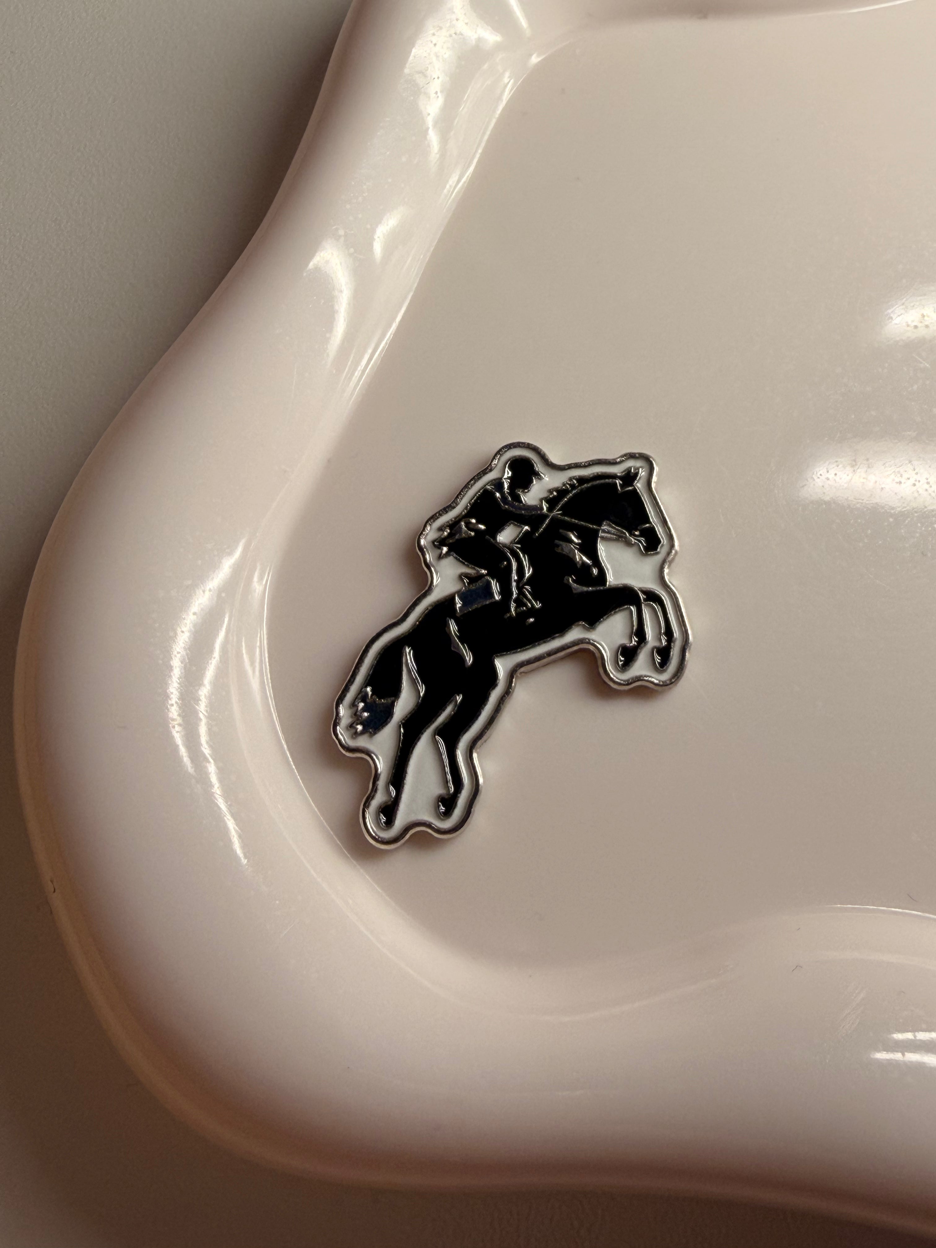 Horse rider metal sticker ￼