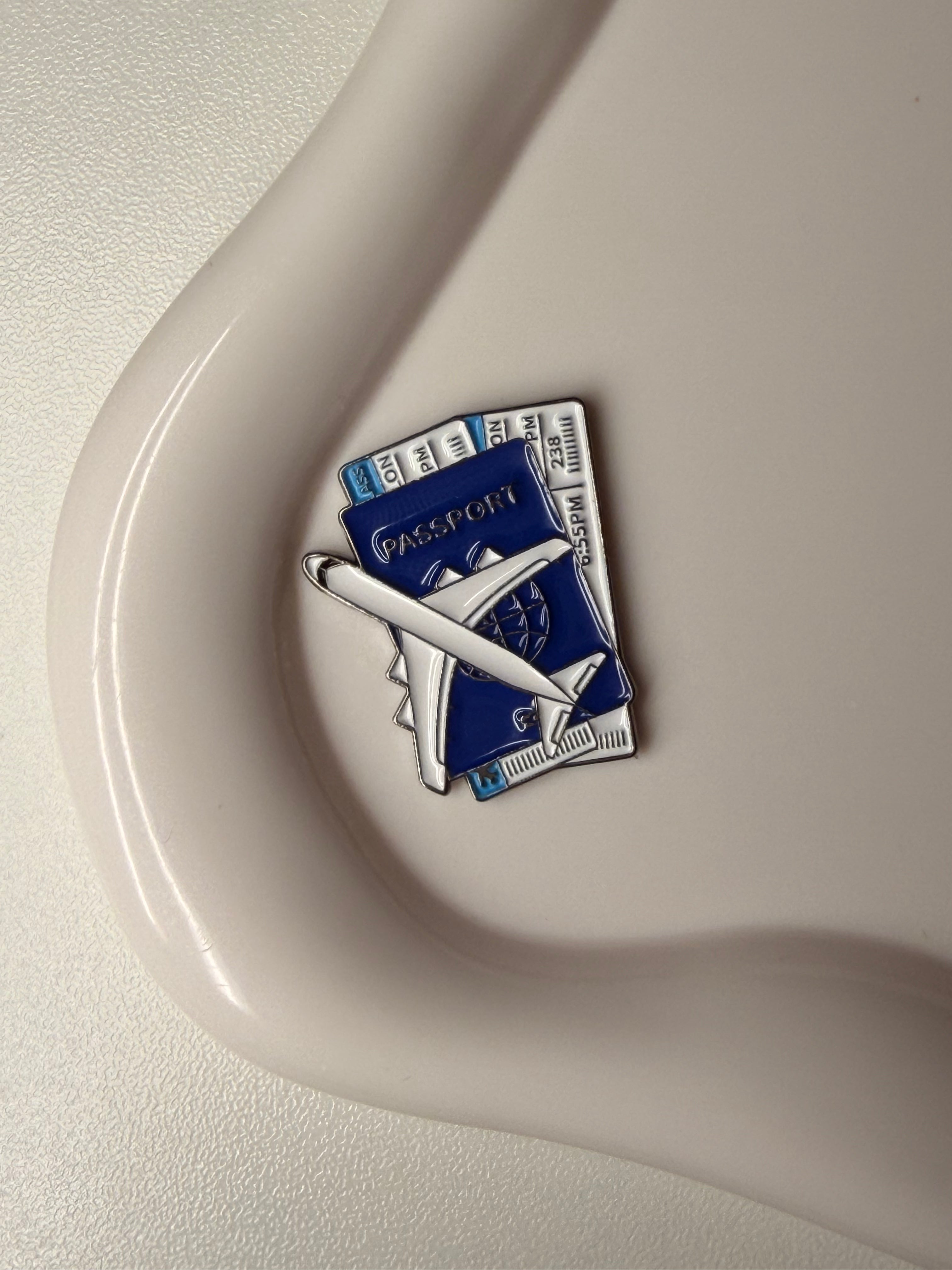 Blue Passport And Tickets✈️ Metal sticker