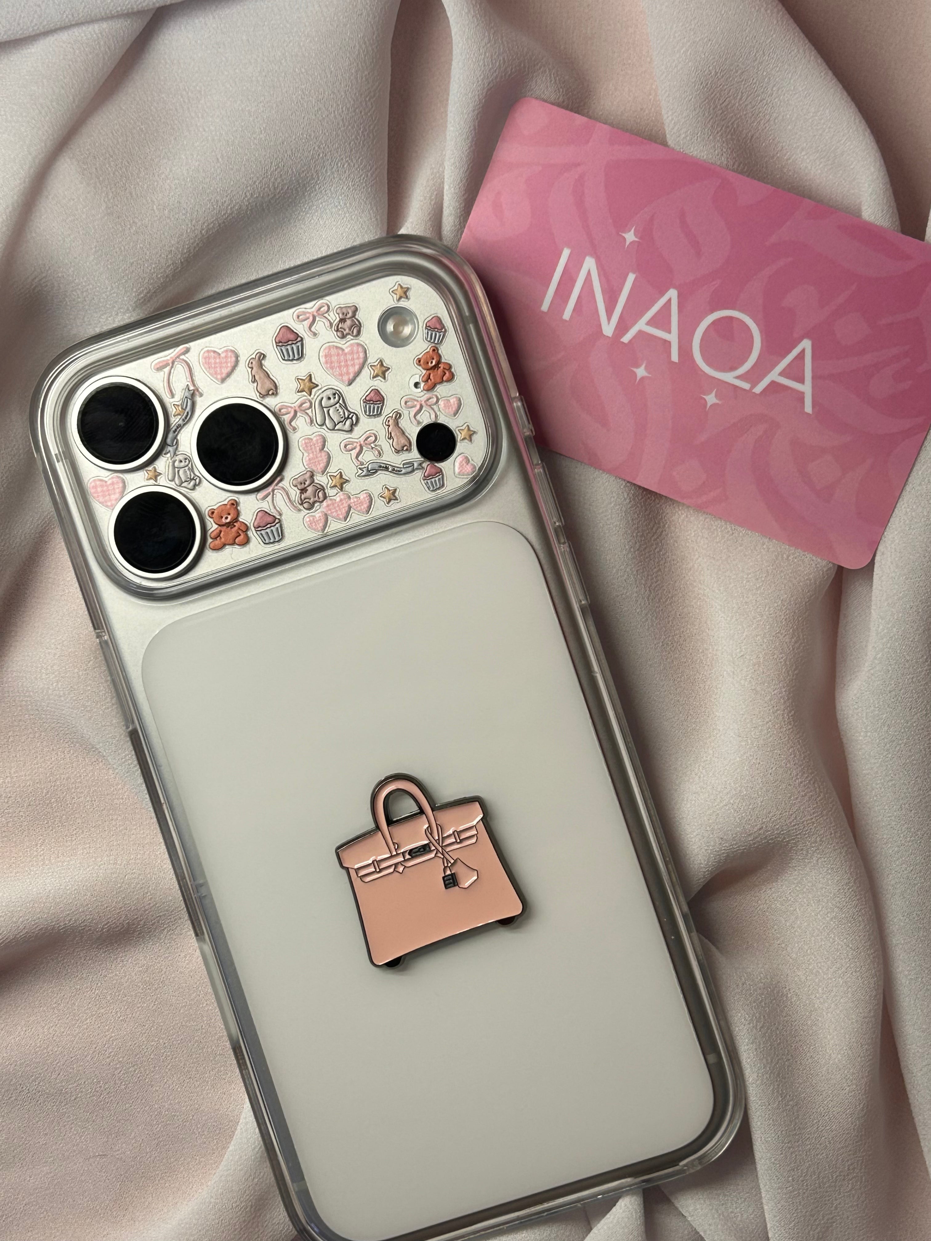 Pink Birkin Metal Sticker
